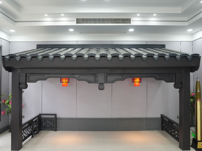 Aluminyo magnesium manganese hui style antigong indigo metal bubong na tile