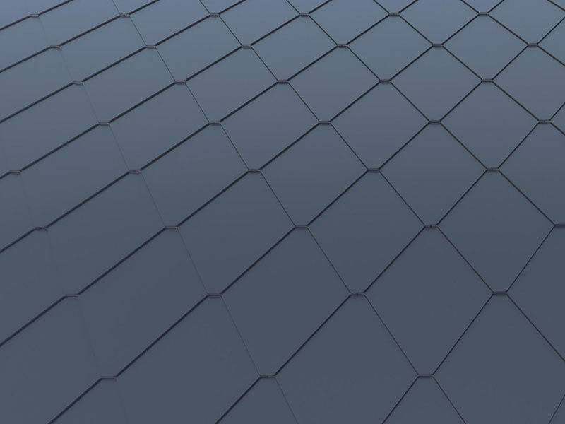 Aluminyo magnesium manganese composite diamante hugis metal bubong na tile