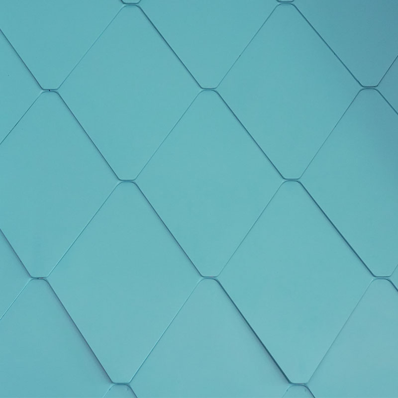 Aluminyo magnesium manganese composite diamante hugis metal bubong na tile